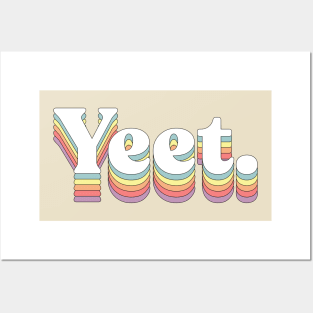 Yeet - Typographic Graphic Design Apparel Posters and Art